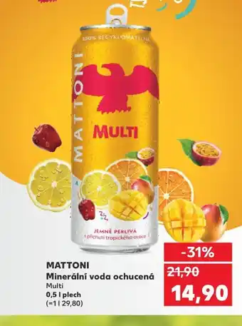 Kaufland MATTONI Minerální voda ochucená nabídka