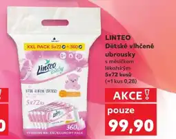 Kaufland LINTEO Dětské vlhčené ubrousky nabídka