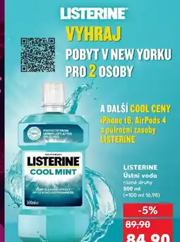 Kaufland LISTERINE Ústní voda nabídka