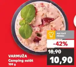 Kaufland VARMUŽA Camping salát nabídka