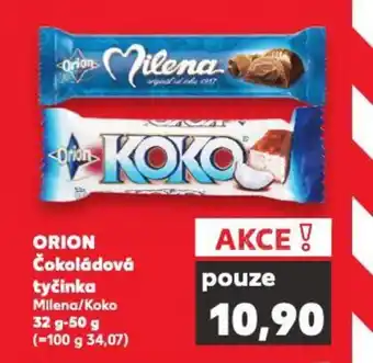 Kaufland ORION Čokoládová tyčinka Milena/Koko nabídka