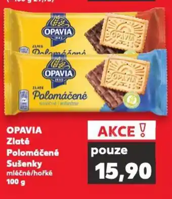 Kaufland OPAVIA Zlaté Polomáčené Sušenky nabídka