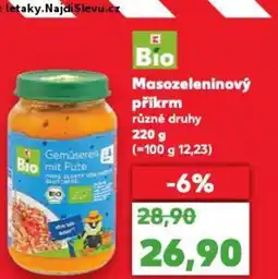 Kaufland Masozeleninový příkrm různé druhy nabídka