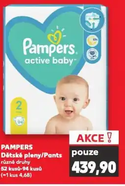 Kaufland PAMPERS Dětské pleny/Pants pouze nabídka