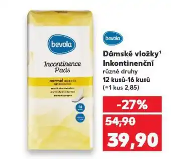 Kaufland Dámské vložky¹ Inkontinenční nabídka