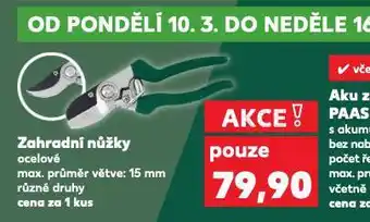 Kaufland Zahradní nůžky nabídka