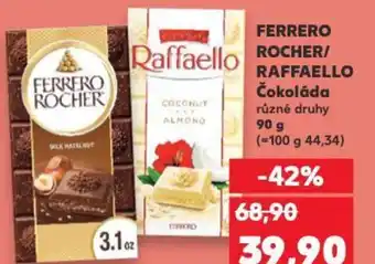 Kaufland FERRERO ROCHER RAFFAELLO Čokoláda různé druhy nabídka