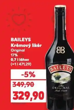 Kaufland BAILEYS Krémový likér Original 17% nabídka