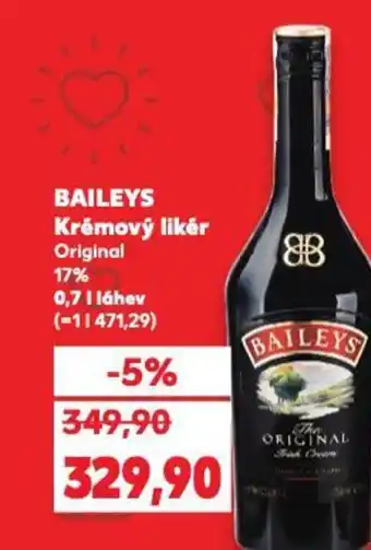 Kaufland BAILEYS Krémový likér Original 17% nabídka