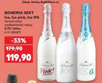 Kaufland BOHEMIA SEKT Ice, Ice pink, Ice 0% nabídka