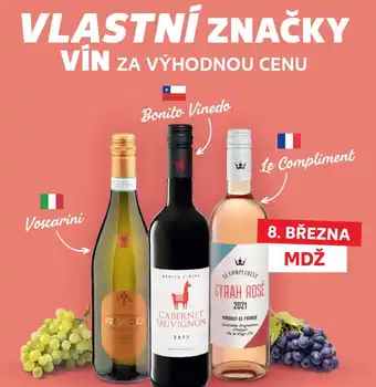 Kaufland VLASTNÍ ZNAČKY VÍN ZA VÝHODNOU CENU nabídka