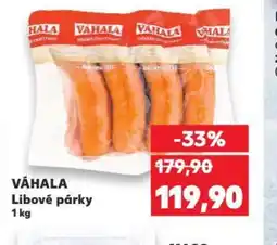 Kaufland VÁHALA Libové párky nabídka