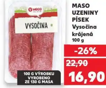 Kaufland MASO UZENINY PÍSEK Vysočina krájená nabídka