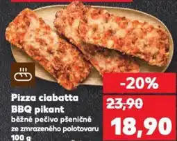 Kaufland Pizza ciabatta BBQ pikant nabídka