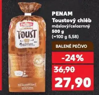 Kaufland PENAM Toustový chléb máslový/celozrnný nabídka