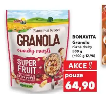 Kaufland Bona vita granola nabídka