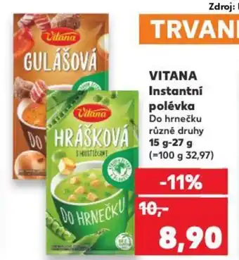 Kaufland VITANA Instantní polévka nabídka