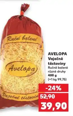 Kaufland AVELOPA Vaječné těstoviny nabídka