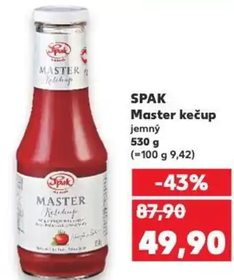 Kaufland SPAK Master kečup nabídka