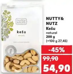 Kaufland NUTTY& NUTZ Kešu nabídka