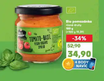 Kaufland Bio pomazánka nabídka