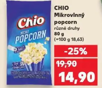 Kaufland CHIO Mikrovlnný popcorn různé druhy nabídka