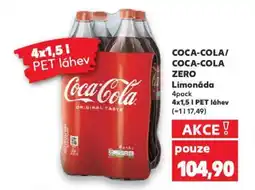 Kaufland COCA-COLA/ COCA-COLA ZERO Limonáda nabídka