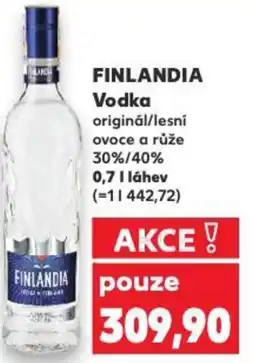 Kaufland FINLANDIA Vodka nabídka