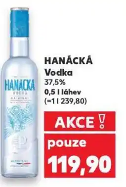 Kaufland HANÁCKÁ Vodka nabídka