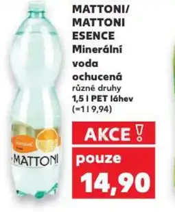 Kaufland MATTONI MATTONI/ ESENCE Minerální voda ochucená nabídka