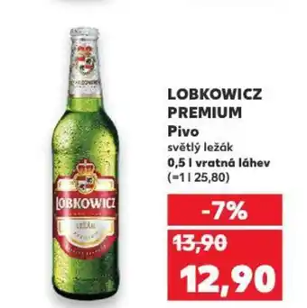 Kaufland LOBKOWICZ PREMIUM Pivo nabídka