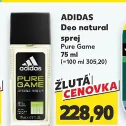 Kaufland ADIDAS Deo natural sprej nabídka