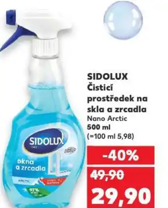 Kaufland SIDOLUX Čisticí prostředek na skla a zrcadla Nano Arctic nabídka