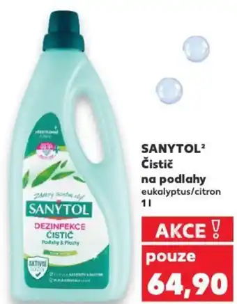 Kaufland SANYTOL² Čistič na podlahy eukalyptus/citron nabídka