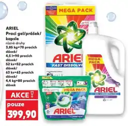 Kaufland ARIEL Prací gel/prášek/ kapsle nabídka