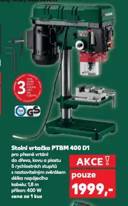 Kaufland Stolní vrtačka PTBM 400 D1 nabídka