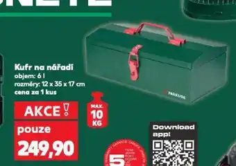 Kaufland Kufr na nářadí objem nabídka