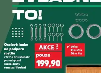 Kaufland Ocelové lanko na podporu rostlin nabídka