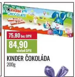 Ratio KINDER ČOKOLÁDA 200g nabídka