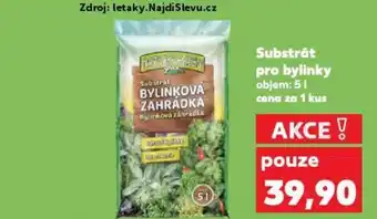 Kaufland Substrát pro bylinky objem nabídka