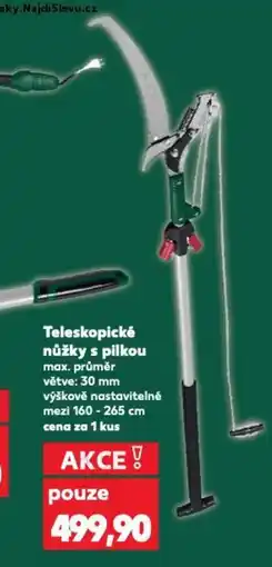 Kaufland Teleskopické nůžky s pilkou max. průměr větve: 30 mm nabídka