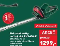 Kaufland Elektrické nůžky na živý plot PHS 650 A1 nabídka