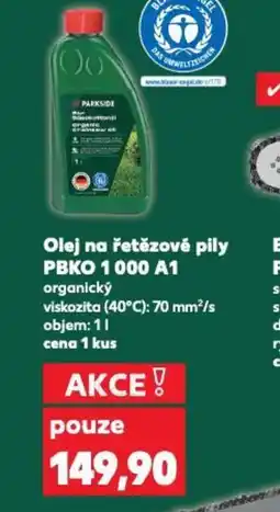 Kaufland Olej na řetězové pily PBKO 1000 A1 nabídka