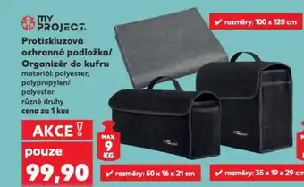 Kaufland Protiskluzová ochranná podložka/ Organizér do kufru nabídka