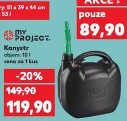 Kaufland Kanystr objem: 10 I cena za 1 kus nabídka