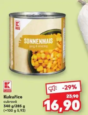 Kaufland Kukuřice cukrová nabídka