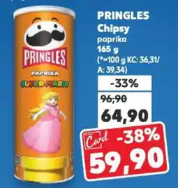 Kaufland PRINGLES Chipsy paprika nabídka