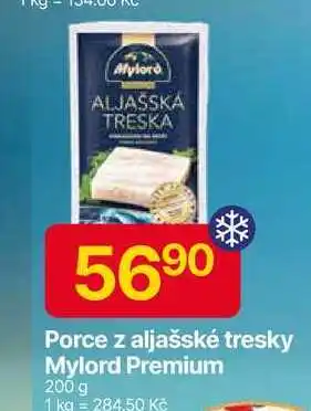 Hruška Mylord Premium Porce filé z aljašské tresky bez kostí hluboce zmrazené 200g nabídka