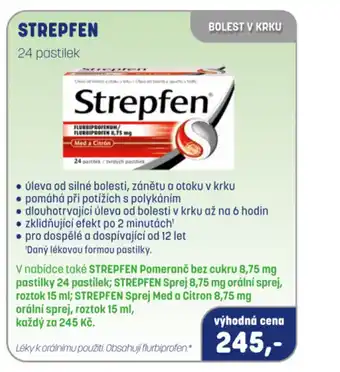 PharmaPoint STREPFEN 24 pastilek nabídka