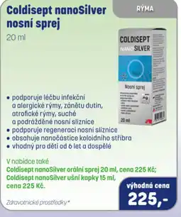 PharmaPoint Coldisept nanoSilver nosní sprej nabídka